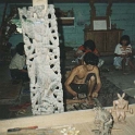 IDN Bali 1990OCT01 WRLFC WGT 004  The Balinese wood carvers are phenomenal artists. We couldn't bring any back as Australian Customs were confiscating any and all untreated wood products. : 1990, 1990 World Grog Tour, Asia, Bali, Indonesia, October, Rugby League, Wests Rugby League Football Club